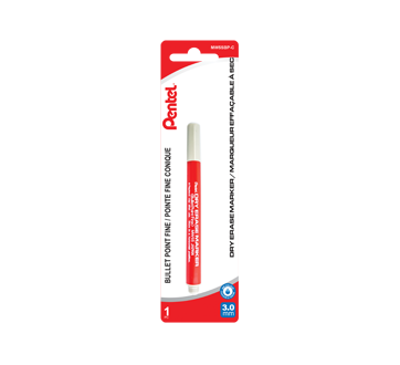 Marqueur effaçable à sec 3,0 mm, 1 unité, rouge – Pentel : Instruments  d'écriture