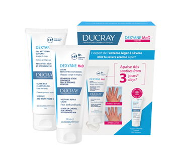 Image 2 du produit Ducray - Dexyane MeD crème réparatrice apaisante peaux à tendance atopique coffret, 2 unités