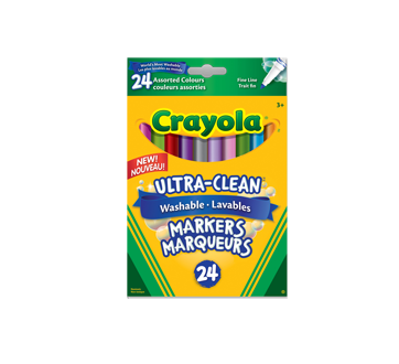 Crayola - 24 crayons de cire  Crayons de couleur, feutres et