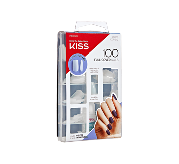 Image 4 du produit Kiss - Faux-ongles entiers carrés vie active, 100 unités