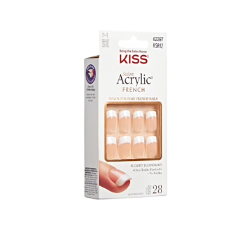 Image 2 du produit Kiss - Salon Acrylic ongles manicure française, Rumor Mill - moyens, 28 unités