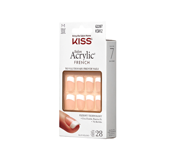 Image 4 du produit Kiss - Salon Acrylic ongles manicure française, Rumor Mill - moyens, 28 unités