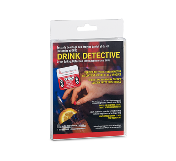 Drink Detective tests de dépistage des drogues du viol et du vol
