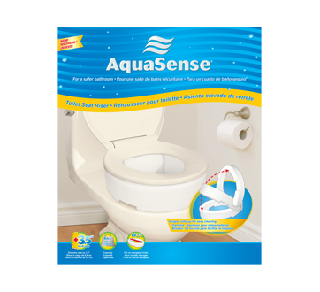 Rehausseur pour toilette avec charnière, pour cuvette allongée – AquaSense  : Équipement et accessoires pour la maison