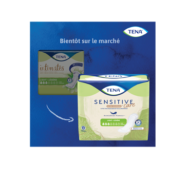 Image 4 du produit Tena - Sensitive Care Extra Coverage serviettes ultraminces longues, absorption légère, 24 unités