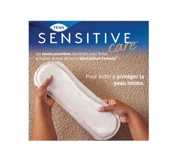 Image 10 du produit Tena - Sensitive Care Extra Coverage serviettes ultraminces longues, absorption légère, 24 unités