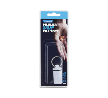 1 paquet de micro porte-clés porte-pilule, étui à pilules portable