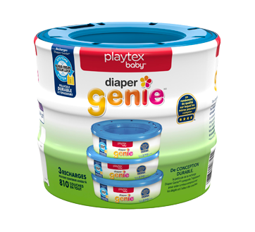 Diaper Genie recharges pour système de mise au rebut des couches, 3 unités  – Playtex Baby : Vêtements et Accessoires
