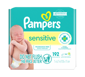 Lingettes pour bébés parfumées Complete Clean, 3X boîtes distributrices,  216 unités – Pampers : Lingette humide