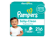 Vignette 1 du produit Pampers - Lingettes pour bébés non parfumées Complete Clean, 3X boîtes distributrices, 216 unités