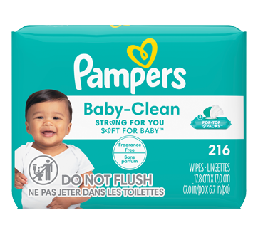 Image 2 du produit Pampers - Lingettes pour bébés non parfumées Complete Clean, 3X boîtes distributrices, 216 unités