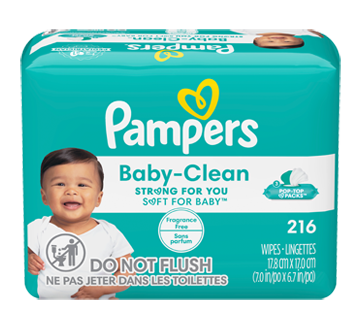 Image 5 du produit Pampers - Lingettes pour bébés non parfumées Complete Clean, 3X boîtes distributrices, 216 unités