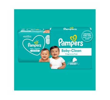 Image 9 du produit Pampers - Lingettes pour bébés non parfumées Complete Clean, 3X boîtes distributrices, 216 unités