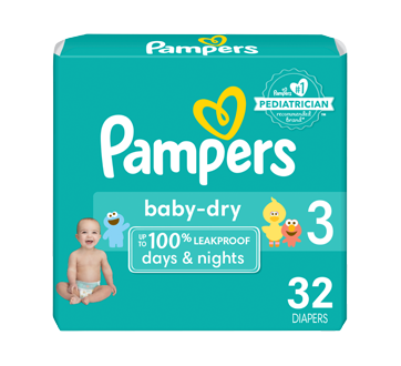 Baby-Dry couches taille 3, 32 unités – Pampers : Couche