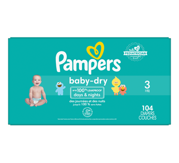 Couches Pampers Baby-Dry - Taille 3 - 102 couches - Cdiscount