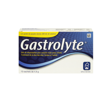 Sels De Rehydratation Pour Solution Orale 10 X 4 9 G Gastolyte Electrolyte Jean Coutu