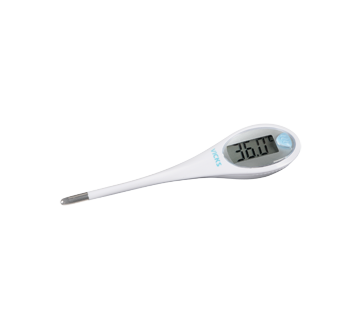 Thermomètre pour adultes, thermomètre oral numérique pour la fièvre avec  lecture rapide de 10 secondes (bleu clair)