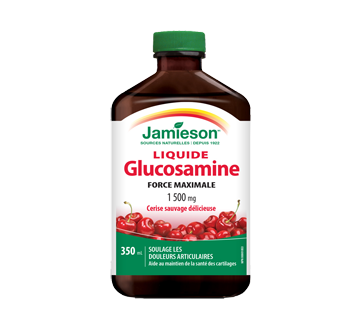 Glucosamine liquide 1 500 mg, cerise sauvage, 350 ml