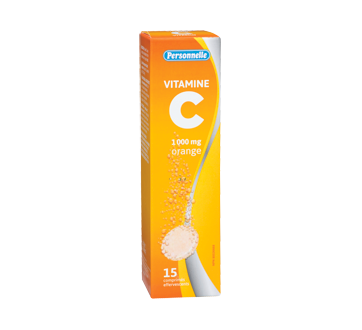 Vitamine C, comprimés effervescents, orange, 15 unités