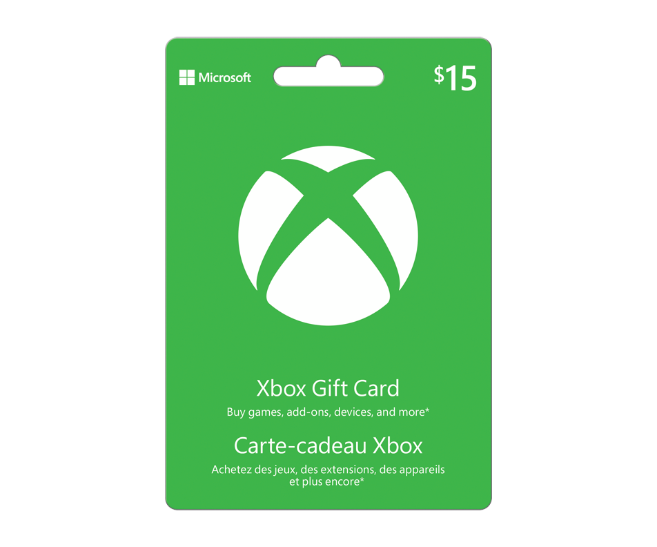 Cartecadeau Microsoft Xbox de 15 , 1 unité Cartes jeux