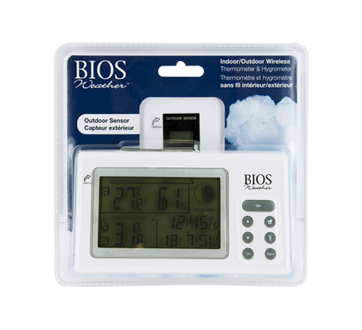 Thermomètre/hygromètre, 1 unité – Bios Weather : Thermomètre et hygromètre