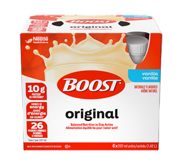 Boost, vanille, 6 x 237 ml