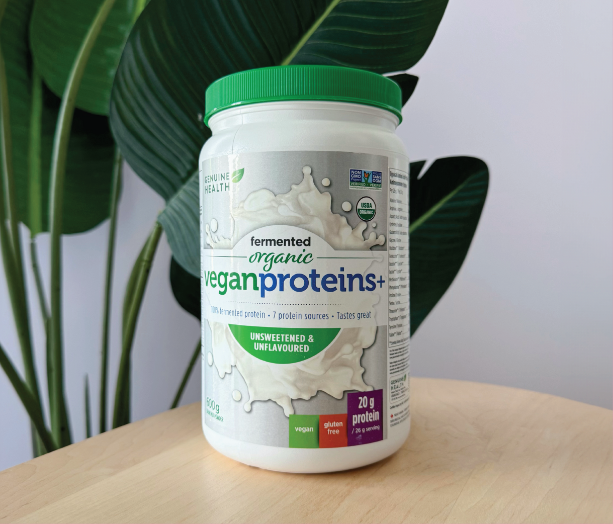 Fermented organic vegan protein