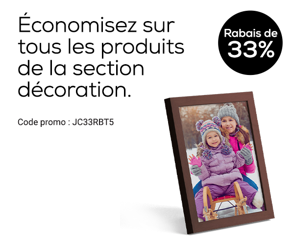 Rabais sur les décorations photo