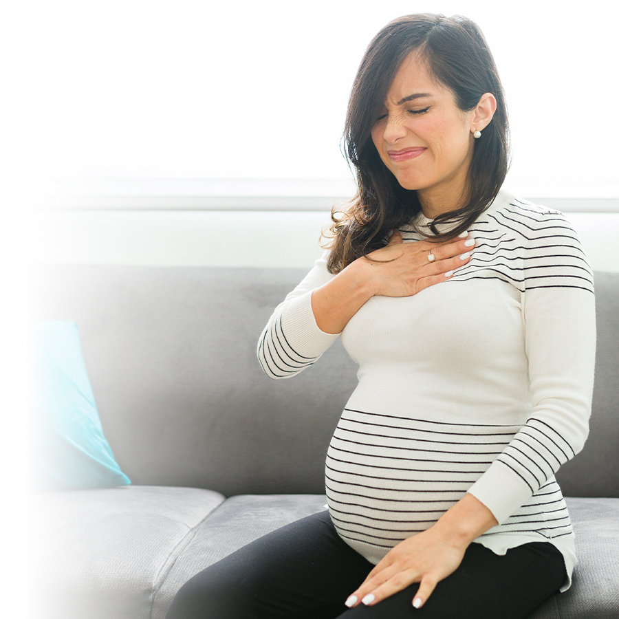 Acid reflux in pregnant women
